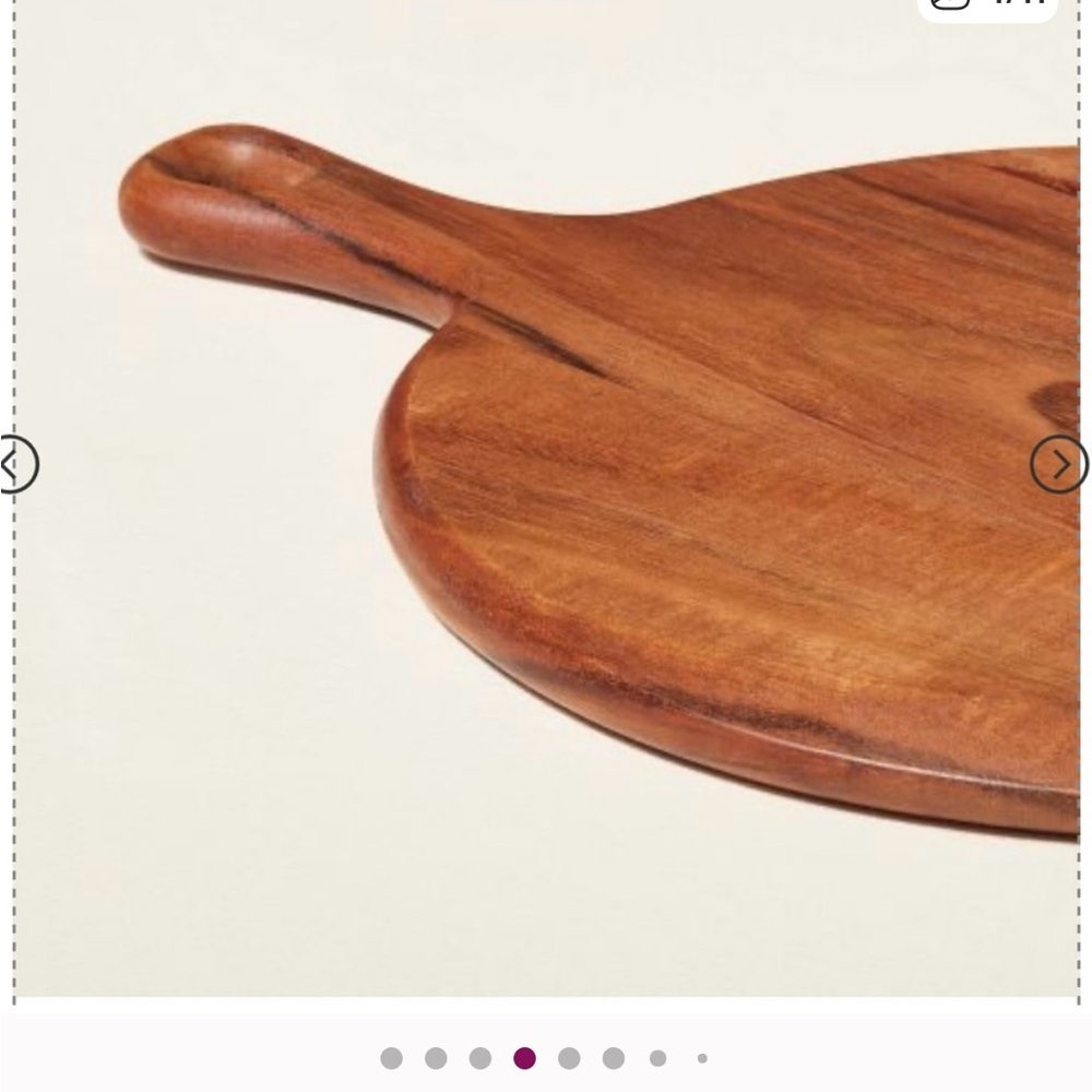 10” Hearth and Hand Wooden Serving Board with Handle nwt - Picture 5 of 8